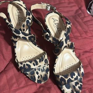Leopard sandals